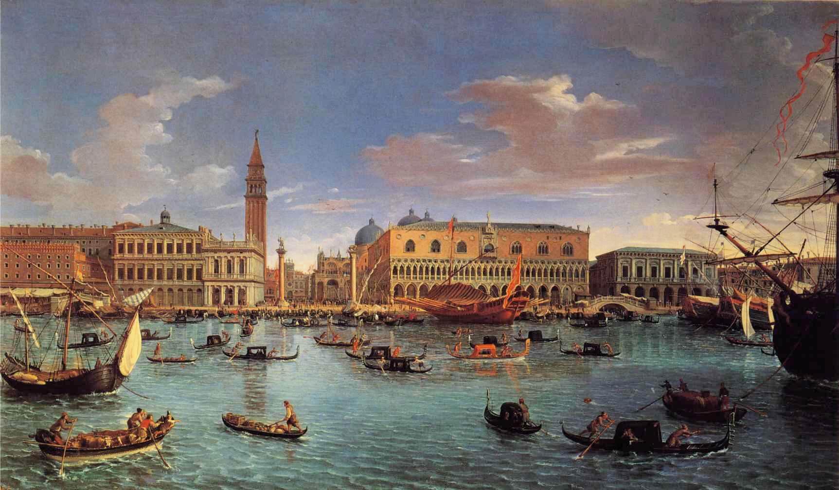 View of San Marco basin in 1697